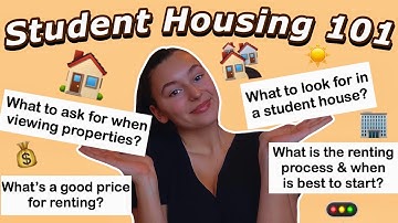 TOP 10 TIPS FOR STUDENT HOUSING/ACCOMMODATION| Renting + House Advice @ Uni Loughborough University