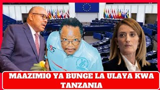 NEWS ABOUT THE EUROPEAN PARLIAMENT AND TANZANIA/EU RESOLUTIONS RAISE DEBATE/TANZANIA RESPONDED EARLY
