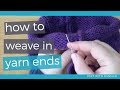 How To Weave in Yarn Ends