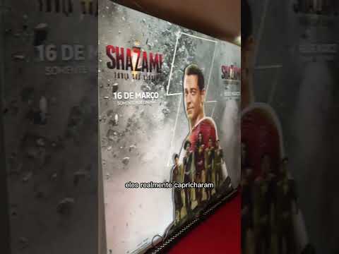 VEJA O QUE ROLOU NA PRÉ ESTREIA DE SHAZAM! FÚRIA DOS DEUSES ⚡️#shorts