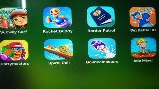 Subway Surf, Rocket Buddy, Border Patrol, Big Battle 3D, Partymasters, Spiral Roll, Bouncemasters screenshot 4
