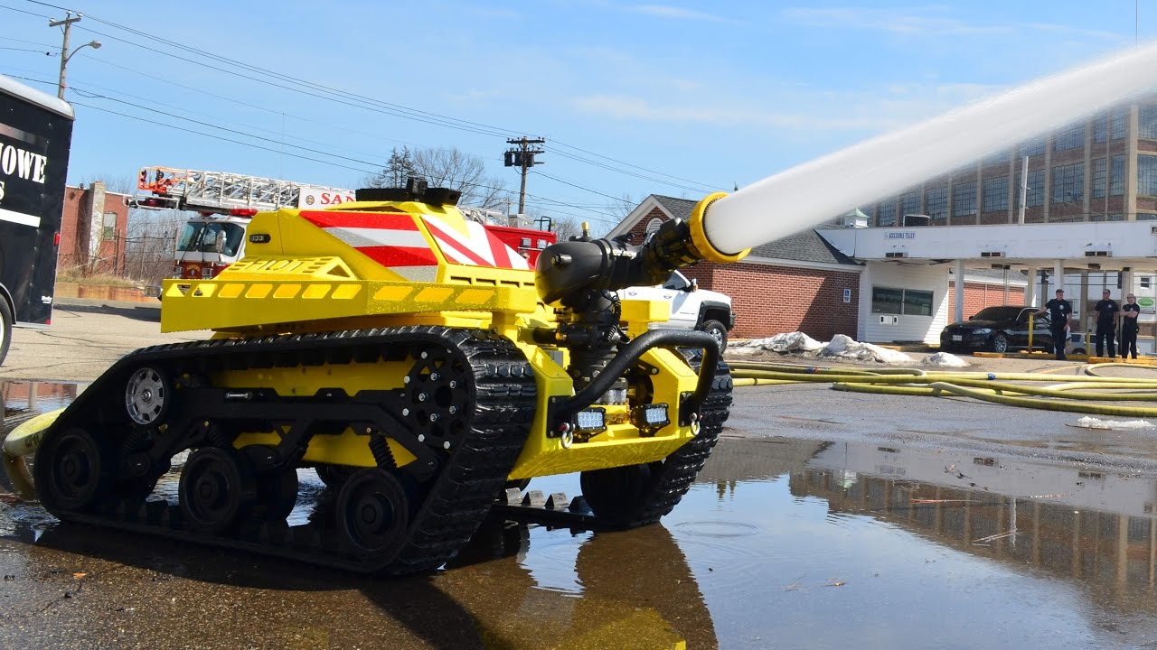 Robotic firefighter a massive 2500GPM