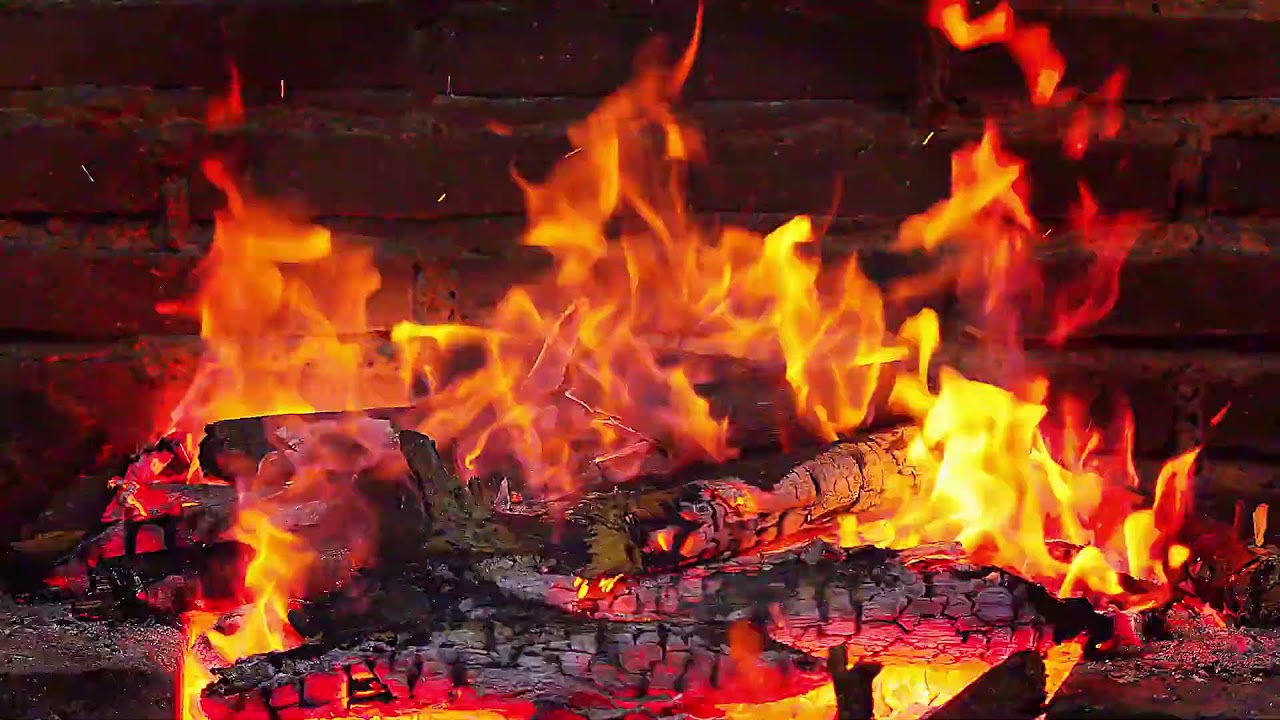 Relaxing 4K Fireplace: Cozy Crackling Logs with Night Ambience for Sleep, Reading & Meditation