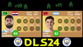 DLS 24 | NEW UPDATE PLAYERS RATING REFRESH IN DLS 24| MANCHESTER CITY | DREAM LEAGUE SOCCER 2024