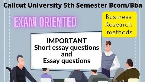 Calicut University Bcom BBA BRM important Short essay and essay questions