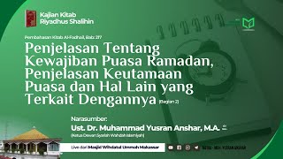 PENJELASAN KEWAJIBAN PUASA (Bagian 2)
