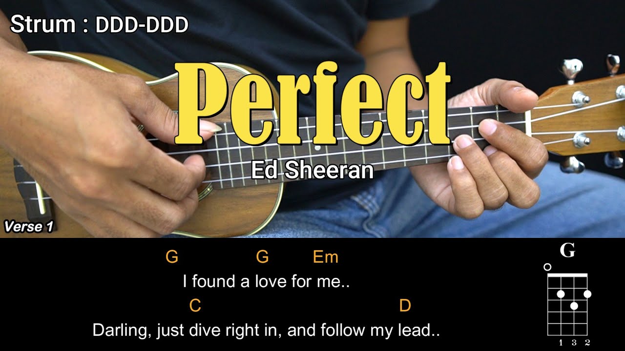 Perfect - Ed Sheeran - Ukulele Chords Tutorials (Play Along)