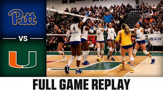 Pitt vs. Miami Full Match Replay | 2023 ACC Volleyball