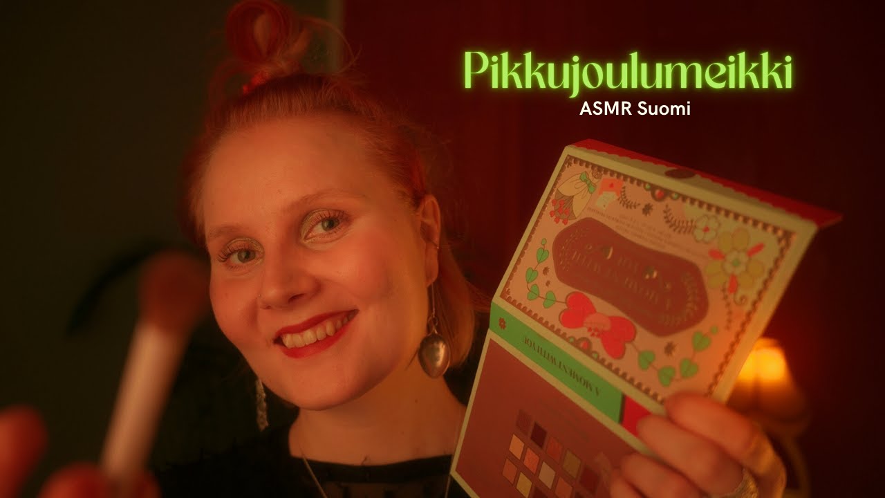 ASMR Suomi ✨ POV: Ystävä tekee sulle pikkujoulumeikin 🎄 (personal attention, layered sounds)