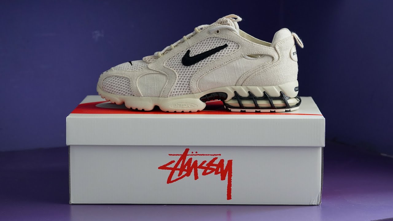 STUSSY Nike AIR ZOOM Spiridon Cage 2 (FOSSIL) - REVIEW + ON FEET