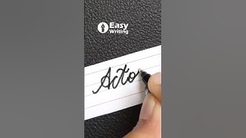 Actor - Write Actor in English cursive | cursive handwriting practice #shorts #cursive