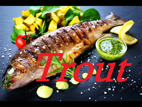 How to Cook Trout on the Grill -კალმახი შამფურზე - Как приготовить форель на гриле