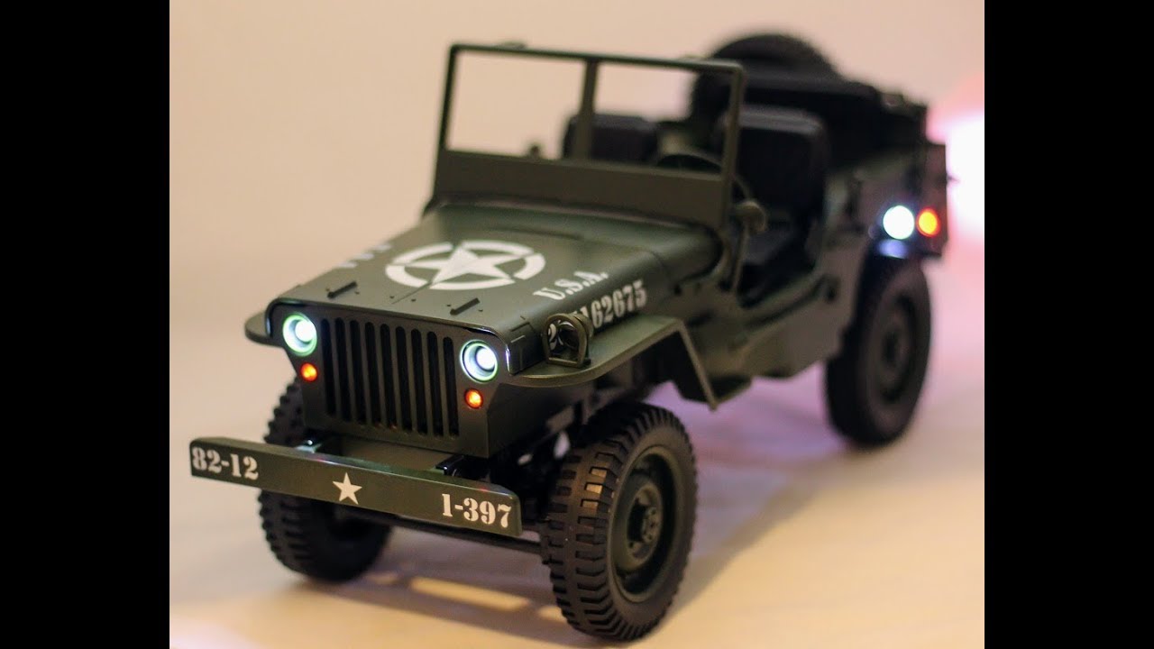 Willys MB Jeep JJRC Q65 1/10 RTR Scale Military Jeep With
