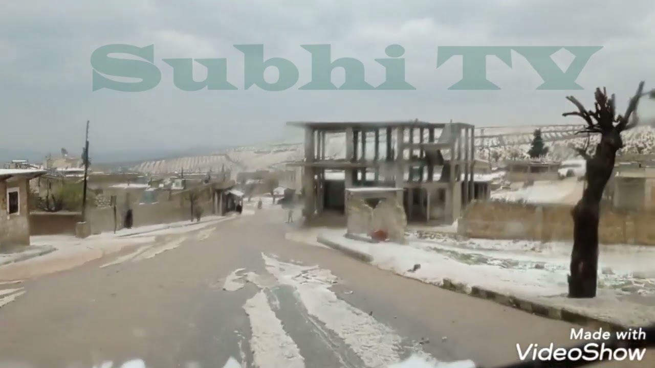 احلى بزق مع هطول حبات البرد في قرية بعدنلي (بعدينو) - 2023