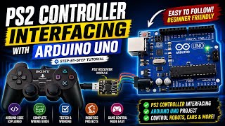 PS2 Controller Interfacing with Arduino Uno | Complete Tutorial