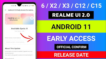 Realme 6 / X2 / X3 / C12 / C15 Realme UI 2.0 Trail Update 😱 Early Access Application Release date ??