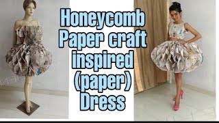 how to make paper dress|paper dress challange|paperdress#newspaperdress#paperdress#diydress #DIYidea