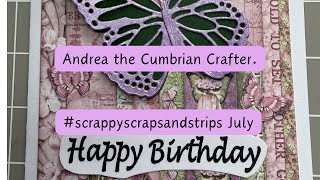 #scrappyscrapsandstrips July, hosted by Lynn @contentacrafts