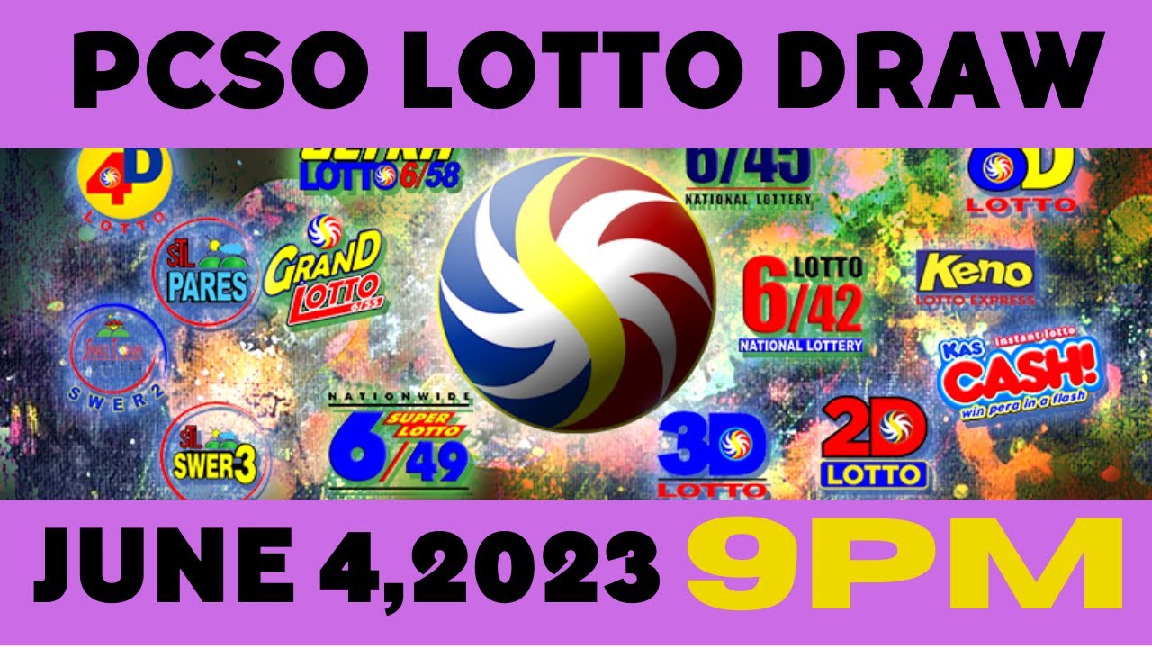 9PM LIVE DRAW PCSO JUNE 4,2023 YouTube