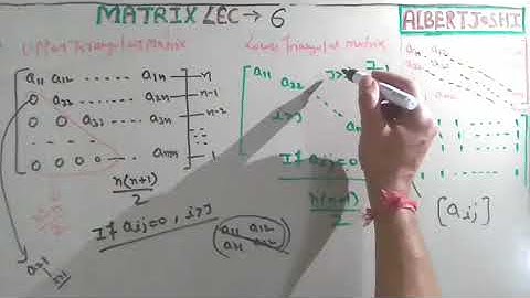 Matrix lecture 6 | lower triangular matrix | triangular matrix | engineering mathematics