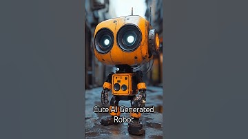 Cute AI Generated Robot #ai #midjourney #pixverse