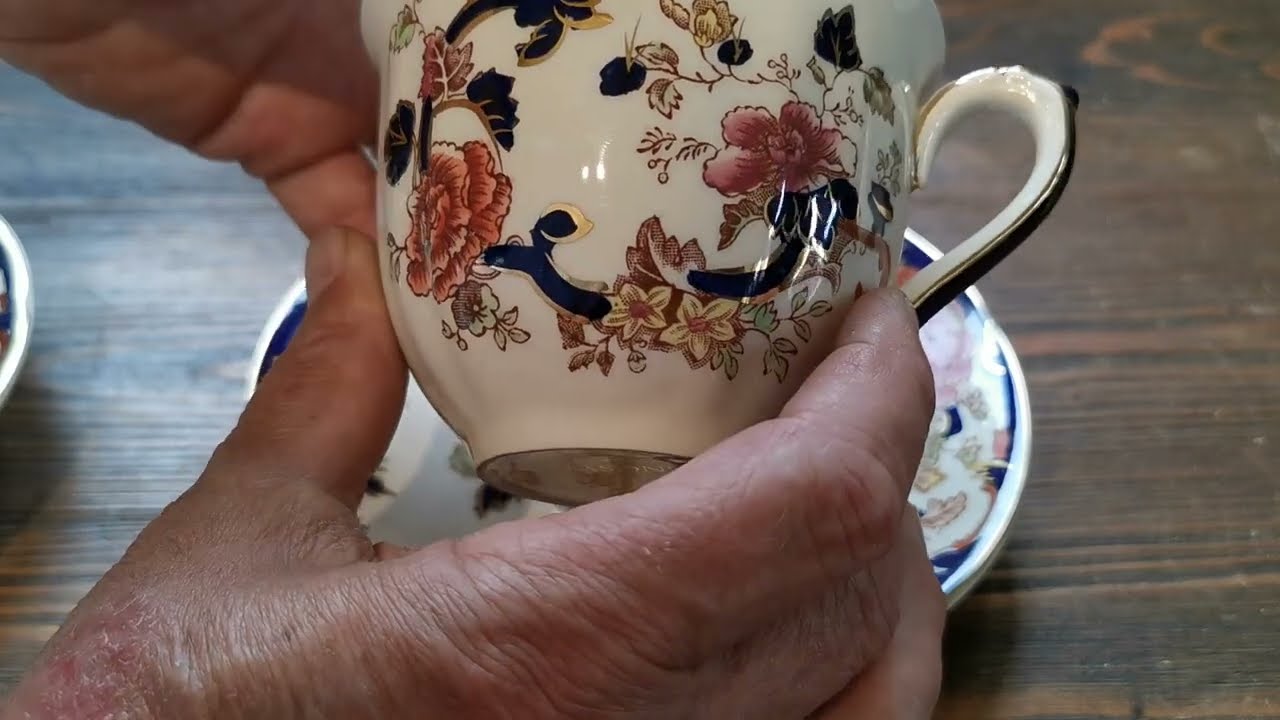 Modern Masons Mandalay blue Ironstone Breakfast Cup and Saucer