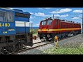 Locomotive Failed of Shatabdi Express Rescue by WDM3D -:- Train Simulator