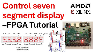 Control Seven Segment Display - Binary to Decimal Converter - FPGA Tutorial