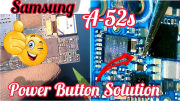 samsung a52s power button problem solution (SM-A528B) #mobileengineer