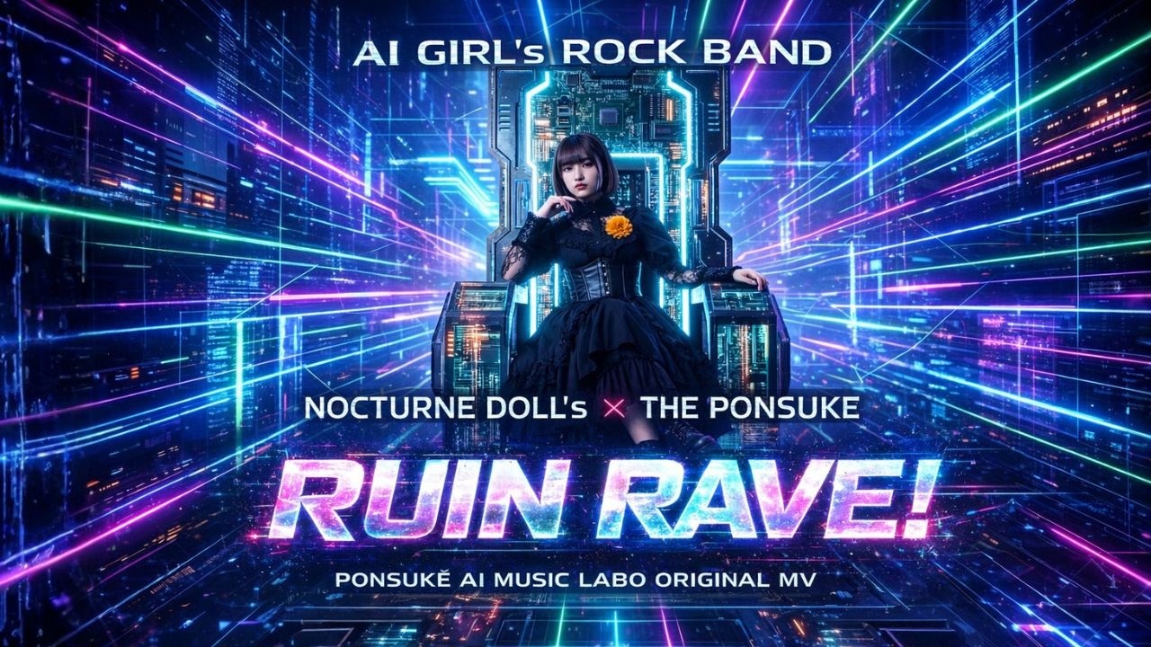 AI GIRL's ROCK BAND NOCTURNE DOLL's × THE PONSUKE(仮) 「RUIN RAVE！（滅びの狂騒 ...