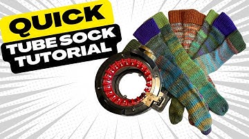 EENVOUDIGE ZELFSTUDIE: Hoe maak je sokken op een rondbreimachine!