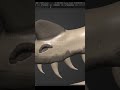 Sculpting scales on Spinosaurus in 3DCoat