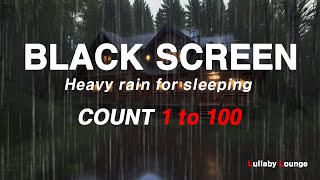 No ads Rain sounds Black Screen 10 hours for Sleeping Study Realx Reduce Stress with rain ASMR
