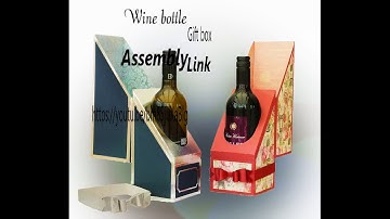 My SVG HUT wine bottle gift box assembly pt 1 https://www.youtube.com/watch?v=bm85juXaBlg