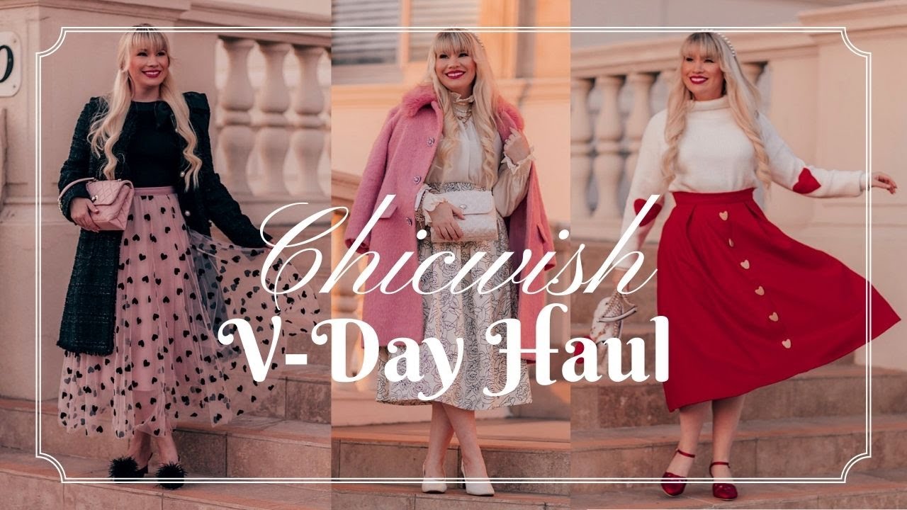 IS CHICWISH LEGIT? 9 Valentines Day Outfits & Chicwish Skirts Try On