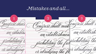 Calligraphy Flourishing Time Lapse – Uncut Start to Finish