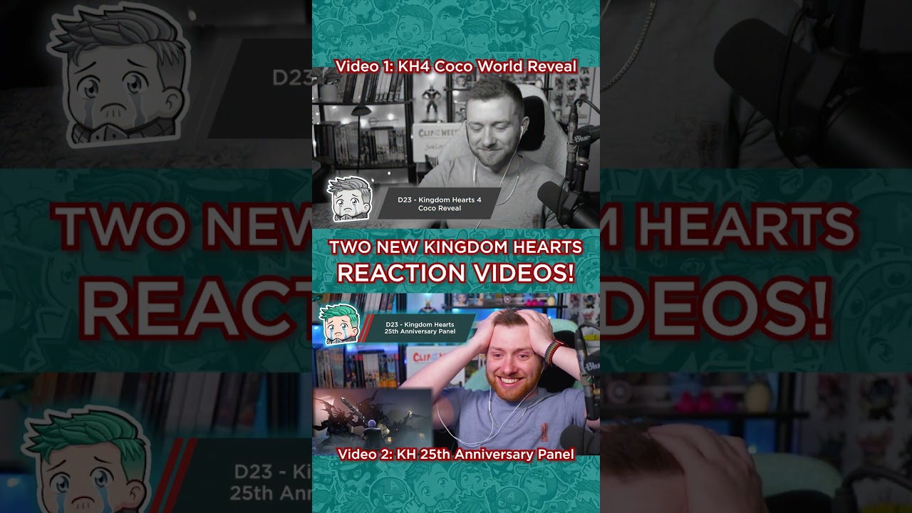 😭 TWO NEW KINGDOM HEARTS REACTION VIDEOS!  #d23expo2026 #kingdomhearts4 #gaming