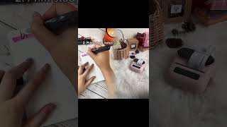 3 ways to use Phomemo M02 mini sticker printer ! #phomemo #journal