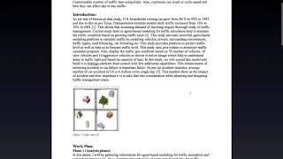Initial proposal: Agent-based modeling for traffic simulation