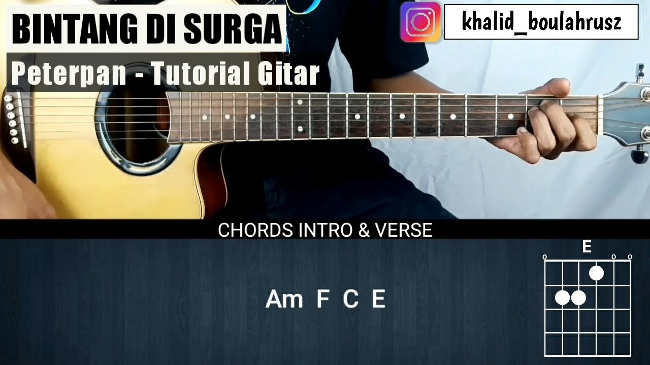 Tutorial Gitar Bintang di Surga PETERPAN (Chord Mudah