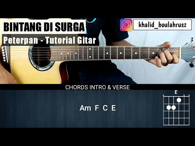 Tutorial Gitar Bintang di Surga - PETERPAN (Chord Mudah) class=