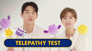 Jung Yu-mi and Nam Joo-hyuk try to read each other’s minds | Telepathy Test [ENG SUB]