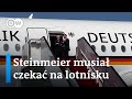 Steinmeier musiał czekać na lotnisku