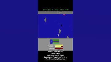 River Raid 2 - 1988 - Atari 2600 ( Atari VCS ) ( Shorts ) #games #atari #atari2600 #atarivcs #game
