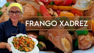 Frango Xadrez do Chef Taico, Para variar no preparo do frango, hoje ensino  vocês a prepararem um delicioso Frango Xadrez, bem a moda da culinária  chinesa 🫑🍗 Espero que gostem, vamos