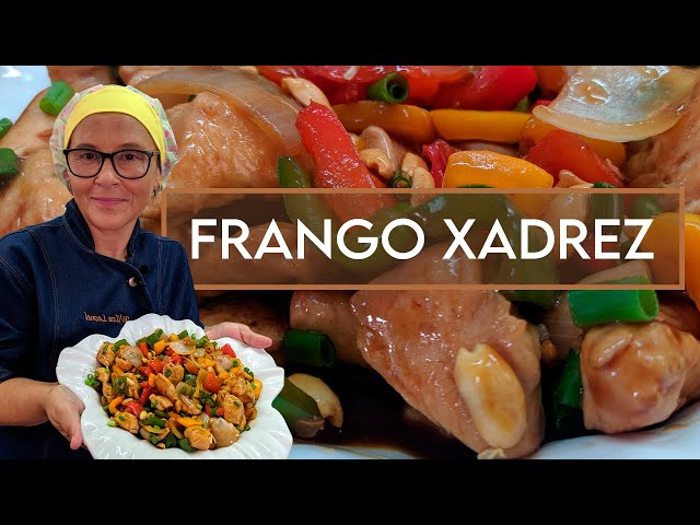 Frango Xadrez do Chef Taico, Para variar no preparo do frango, hoje ensino  vocês a prepararem um delicioso Frango Xadrez, bem a moda da culinária  chinesa 🫑🍗 Espero que gostem, vamos