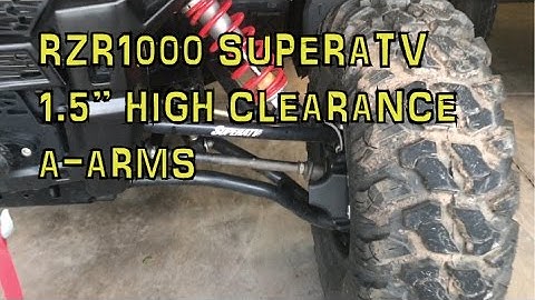 RZR 900 1000 SuperATV High Clearance 1.5" A Arm Review
