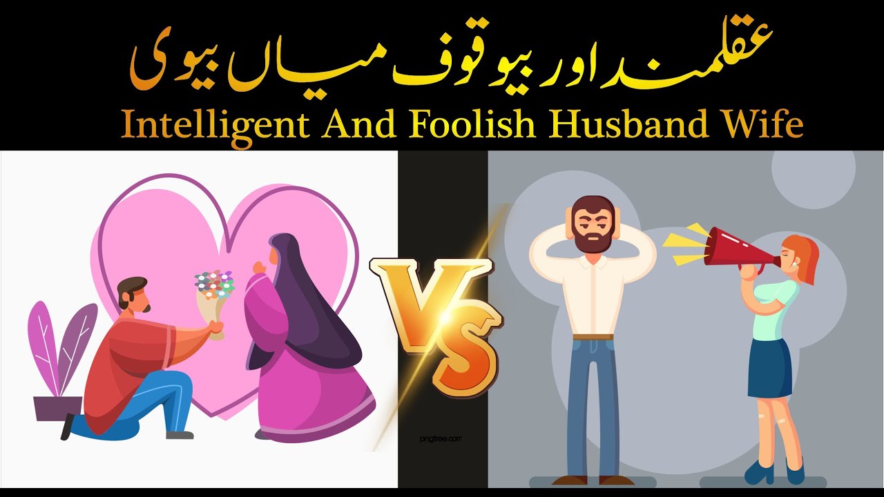 Aqalmand Aur Bewaqoof Miya Bivi Intelligent Foolish Husband Wife M 