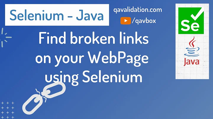 How to check broken links on your webpage using Selenium