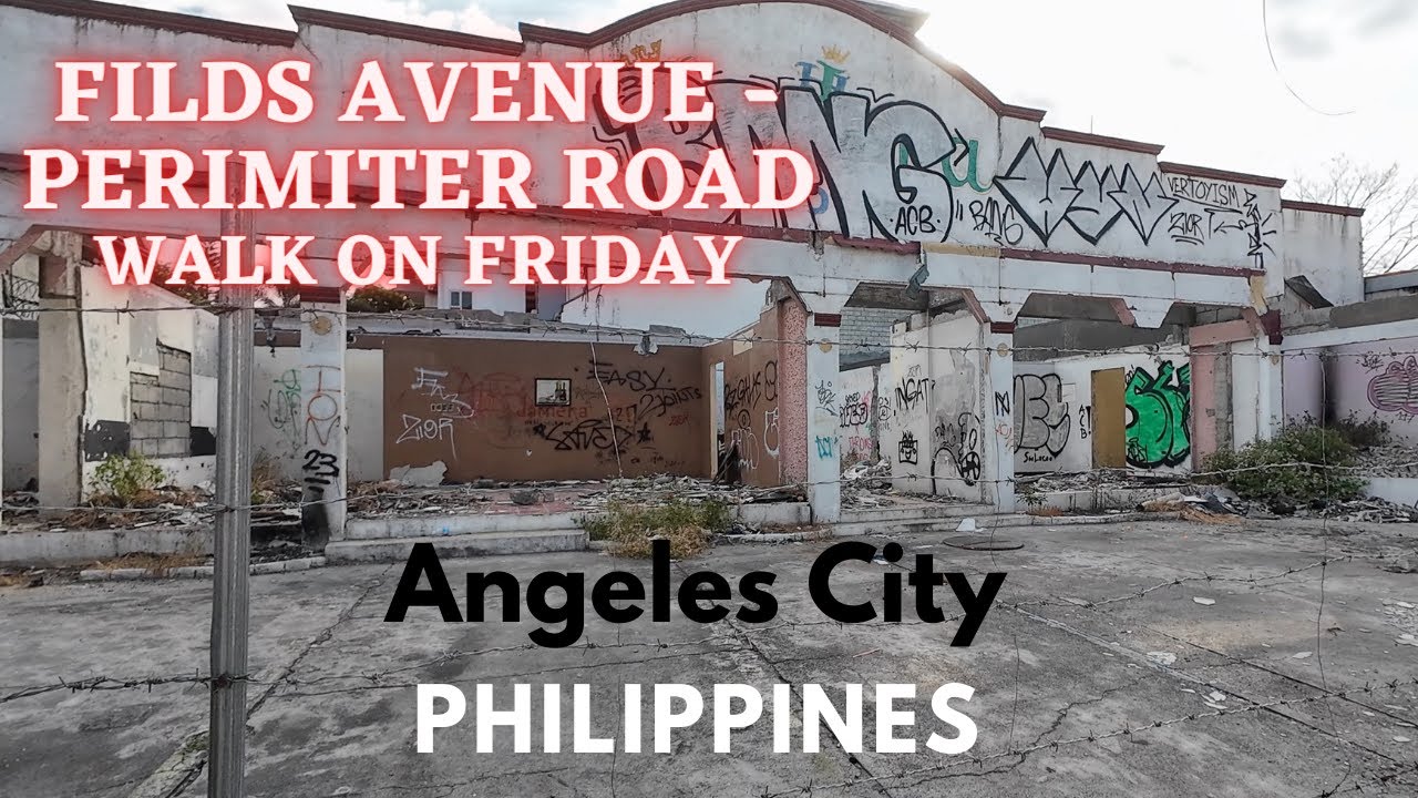 Angeles city walk Fields Avenue Perimeter Road to Narciso. avenue on
